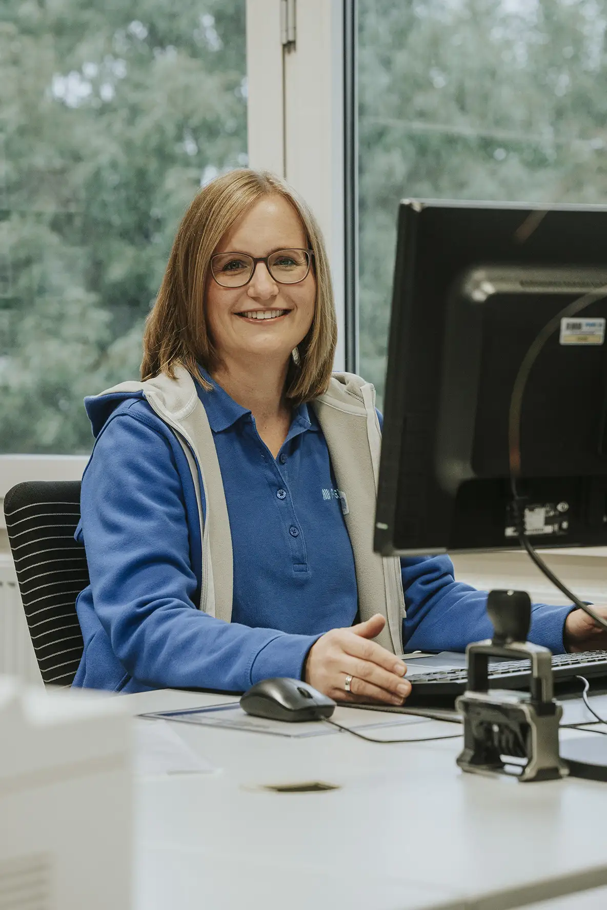 Pieron employee at a workplace in the office