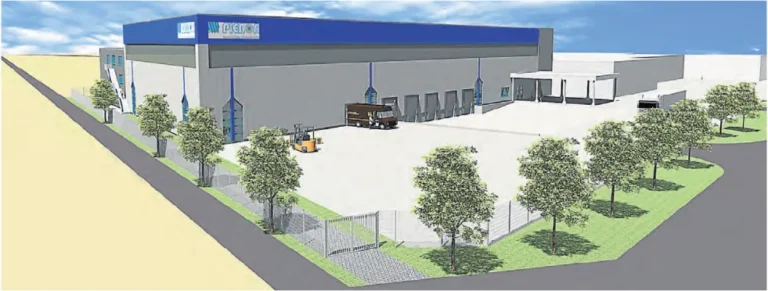 Sketch of Pieron's new logistics hall, 2014